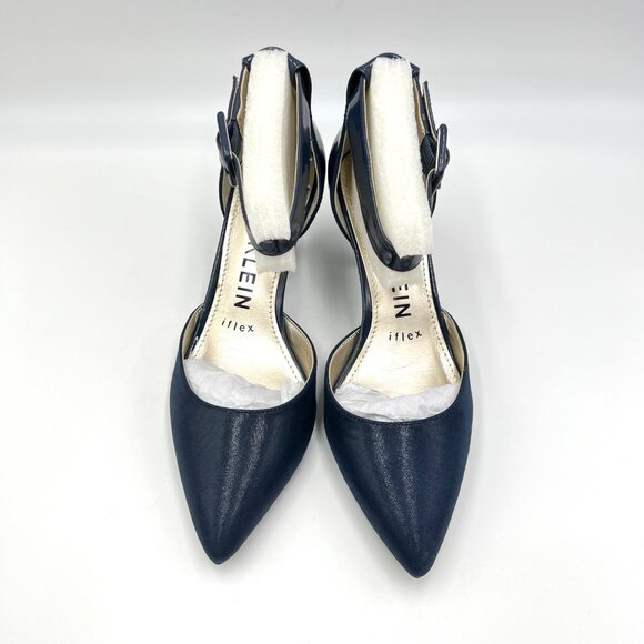 Anne Klein Womens Size 6 Fabulist Navy Blue D'Orsay Pumps‎ Heels Shoes - Picture 2 of 13